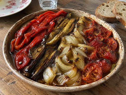 Recette escalivade sel thym sauvage fumes