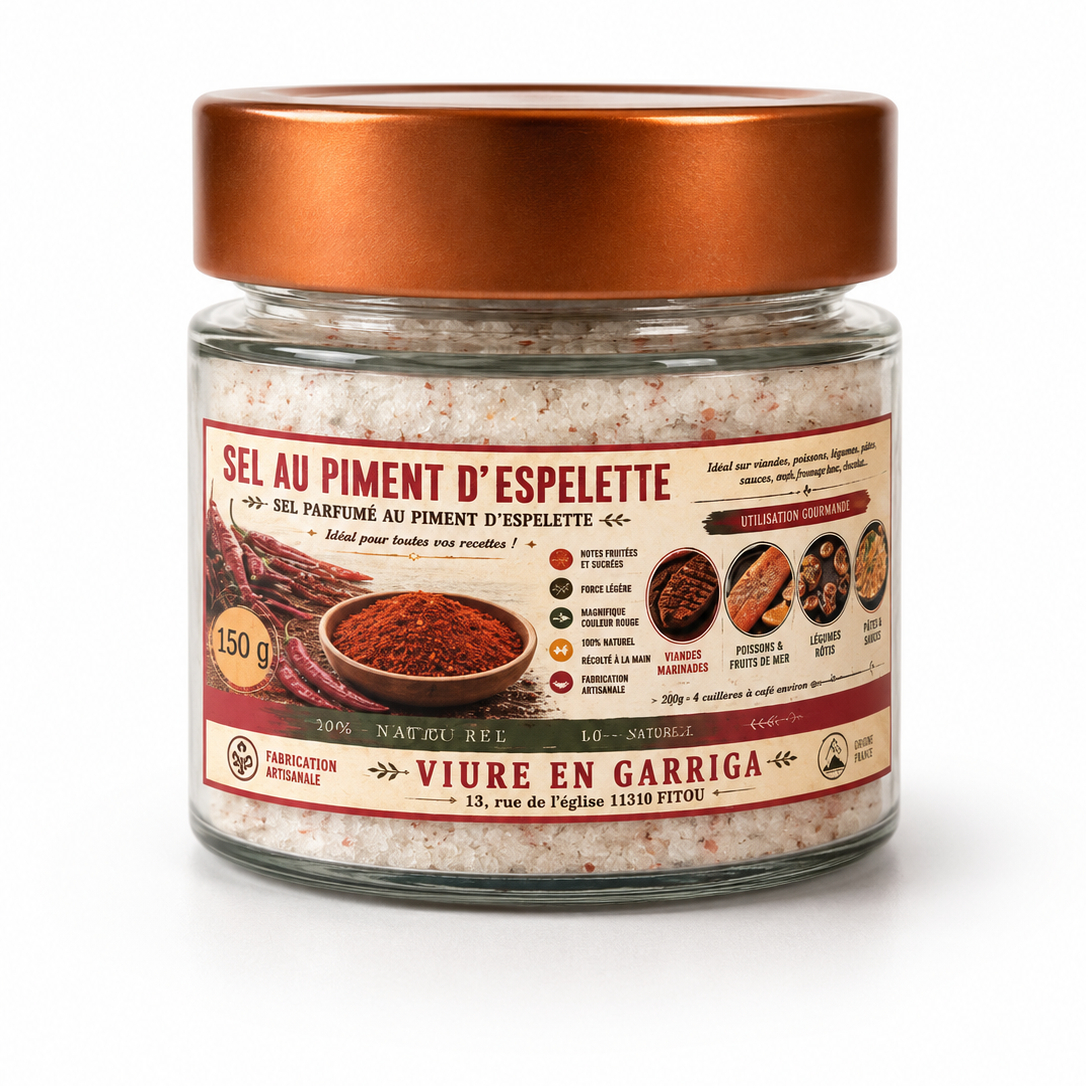SEL NATURE AU PIMENT D'ESPELETTE 150 G