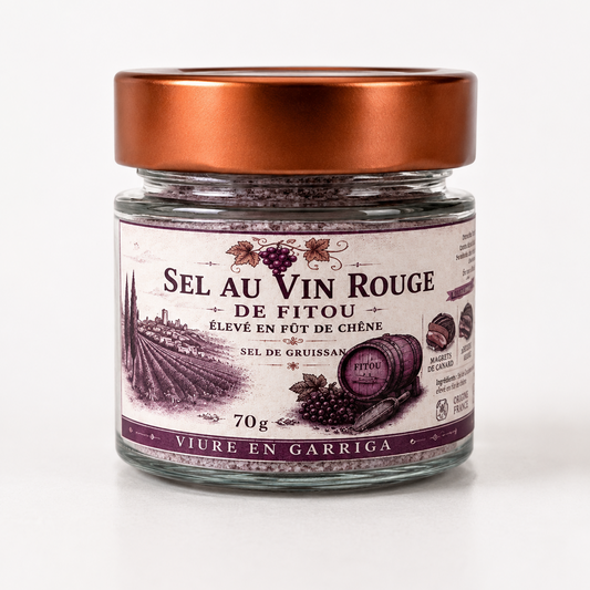 HSEL AU VIN ROUGE DE FITOU 70 G