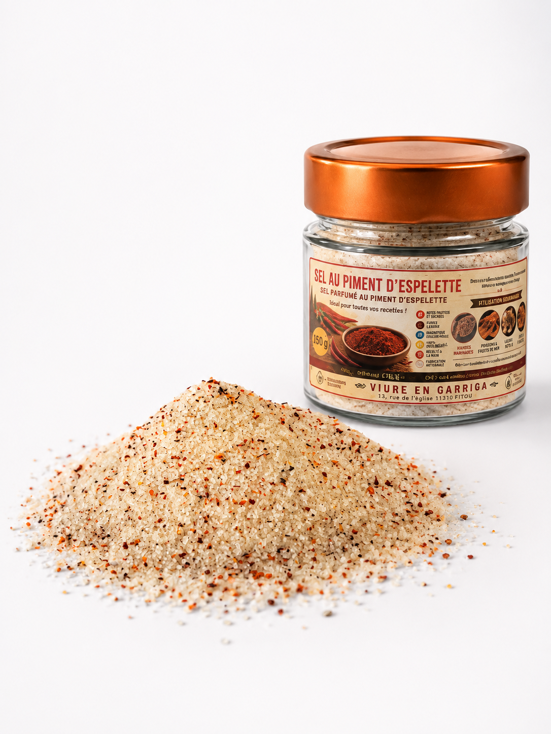 SEL NATURE AU PIMENT D'ESPELETTE 150 G