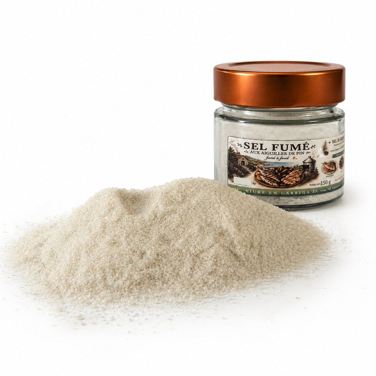 SEL FUME AUX AIGUILLES DE PINS 150 g