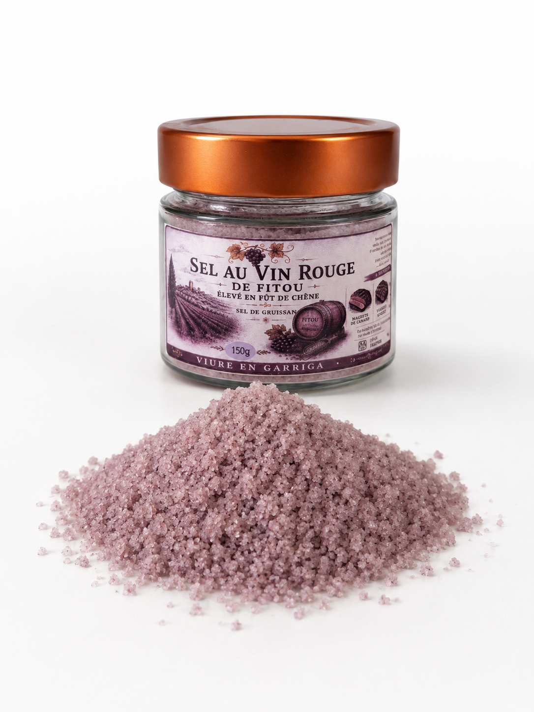 SEL AU VIN  ROUGE DE FITOU 150 G